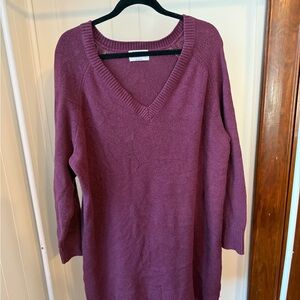 Old Navy Women's Maroon V-Neck Sweater